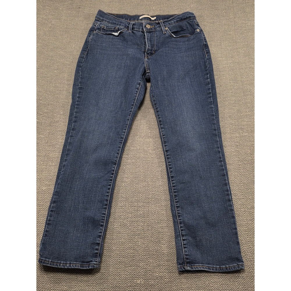 Levi‎ Strauss Co Classic Straight Jeans Blue Wash Women Size 29 Straight Leg